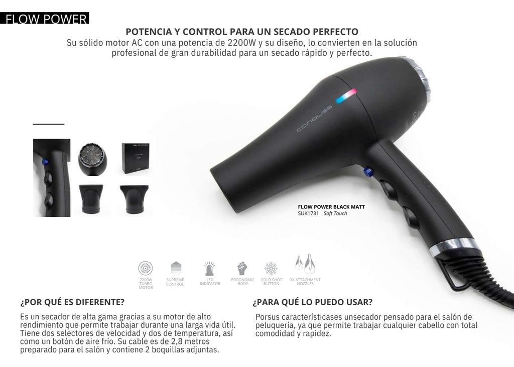 Secador Flow Power Corioliss