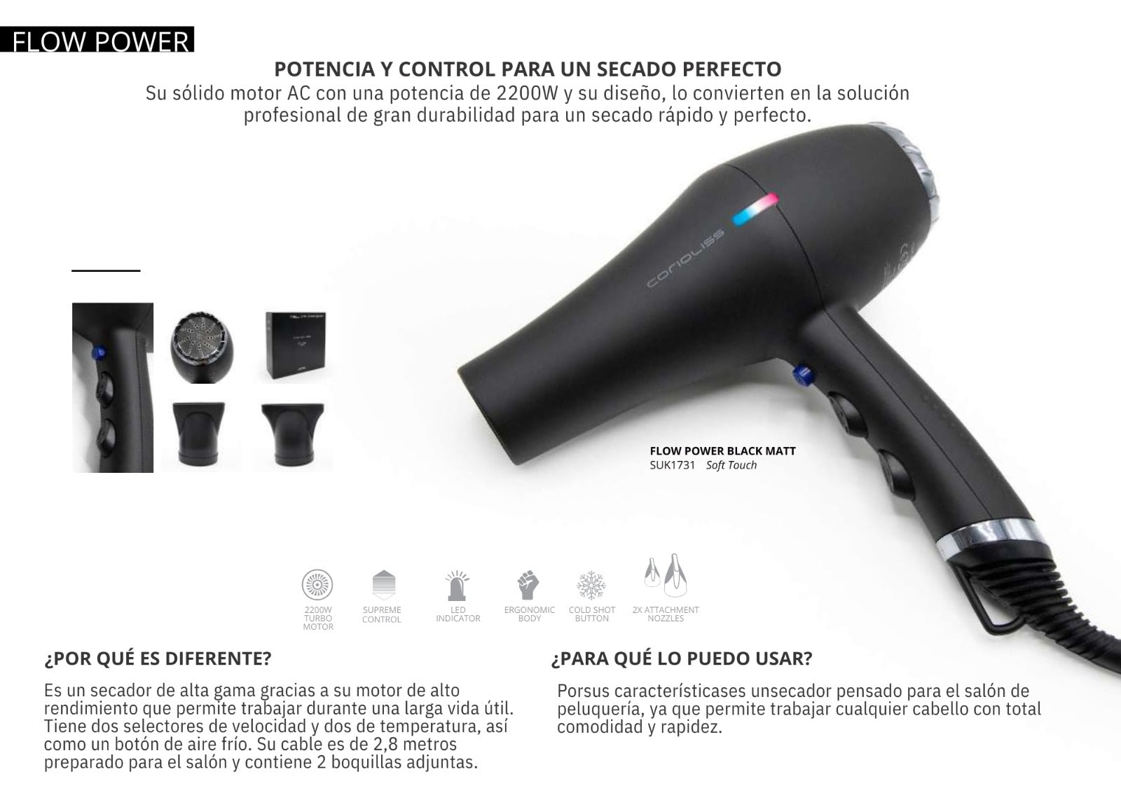 Secador Flow Power Corioliss