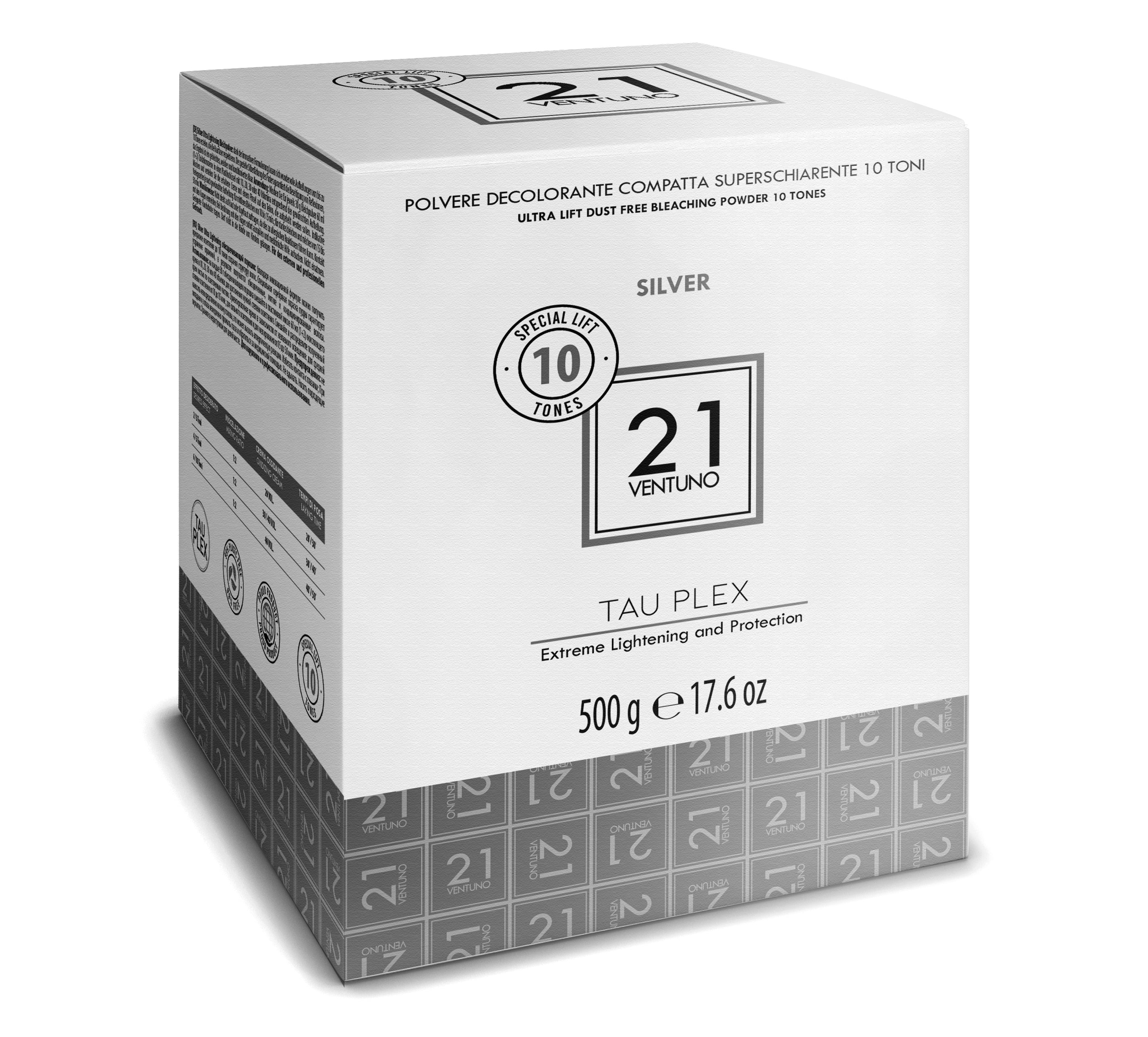 DECOLORACIÓN SILVER 10 TONOS VENTUNO 500gr