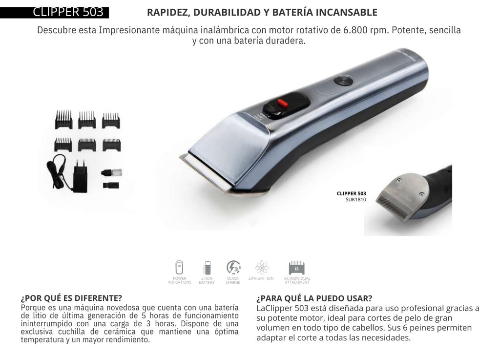 Máquina de corte Clipper 503 Corioliss