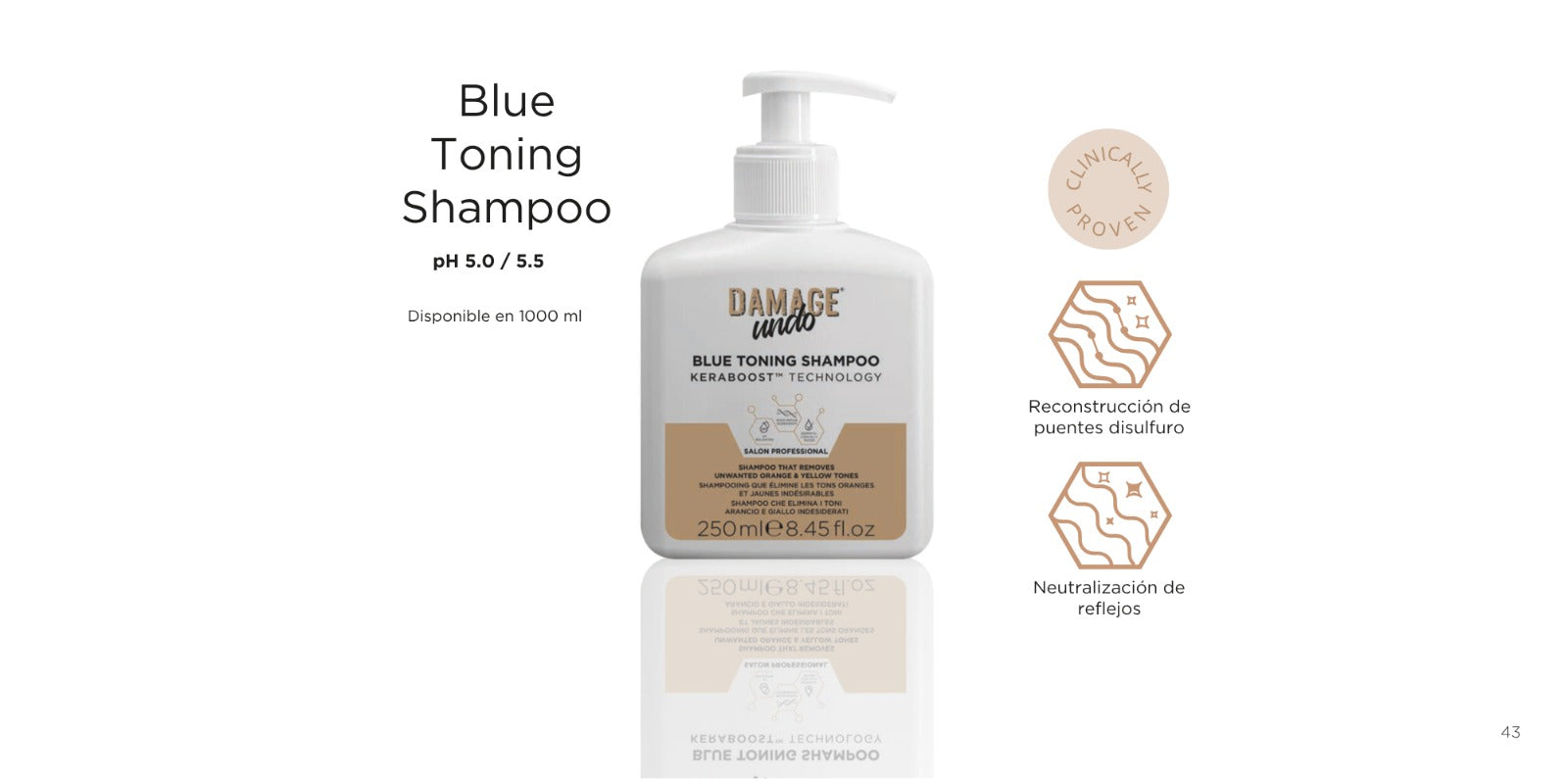 Champú Bluetoning Damage Undo 250ml