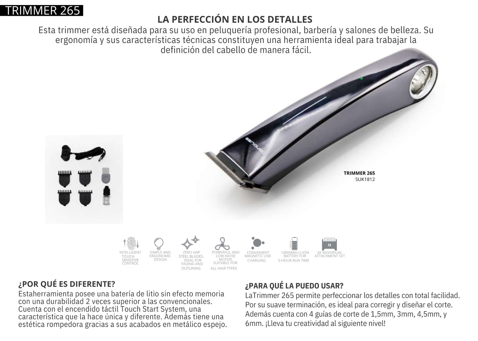 Trimmer 265 Touch Corioliss