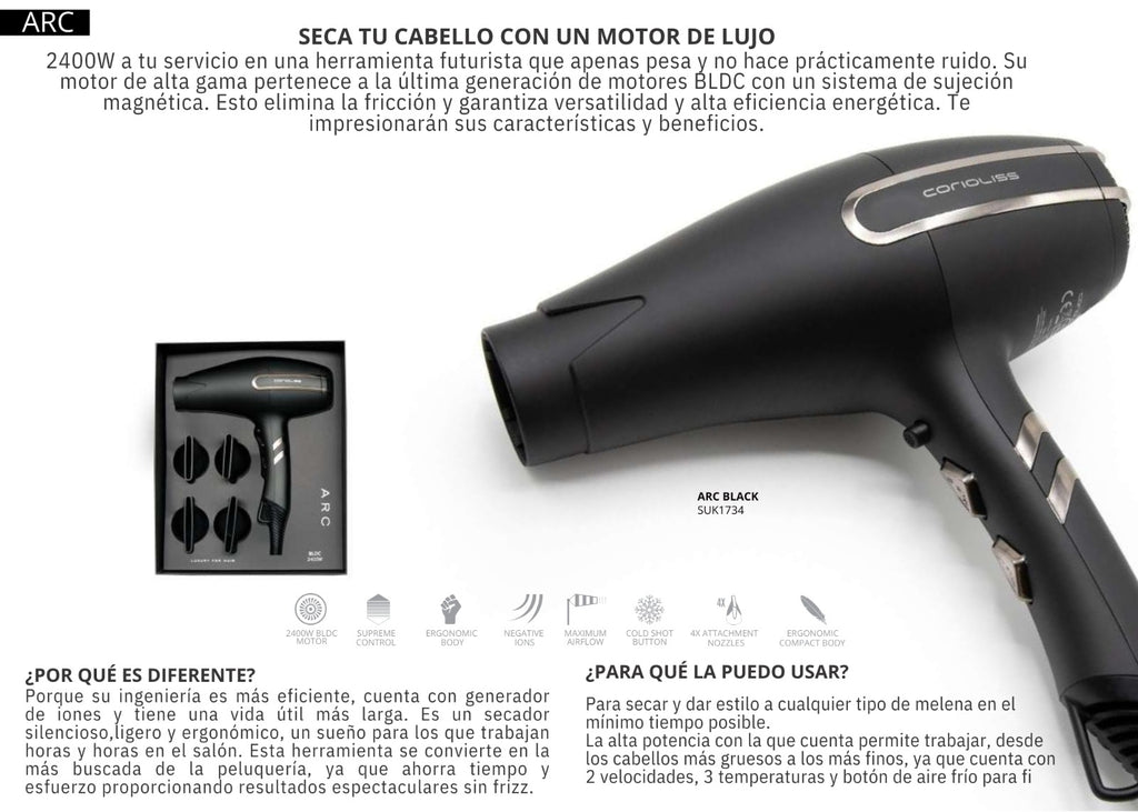 Secador Arc Corioliss