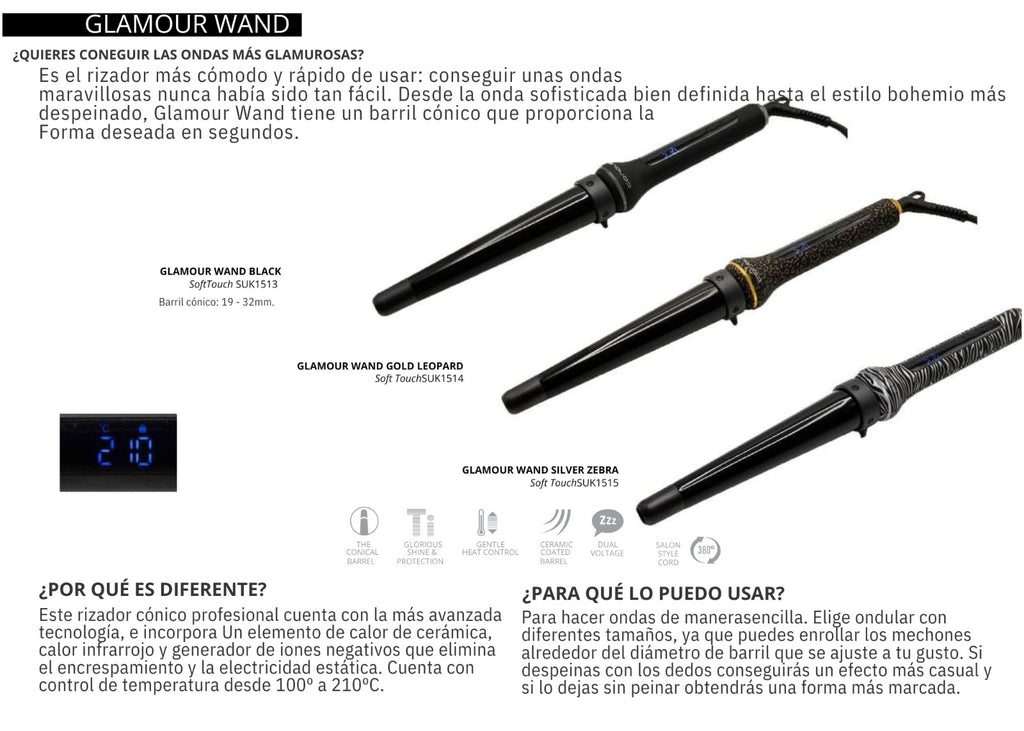 Rizador Glamour Wand Corioliss