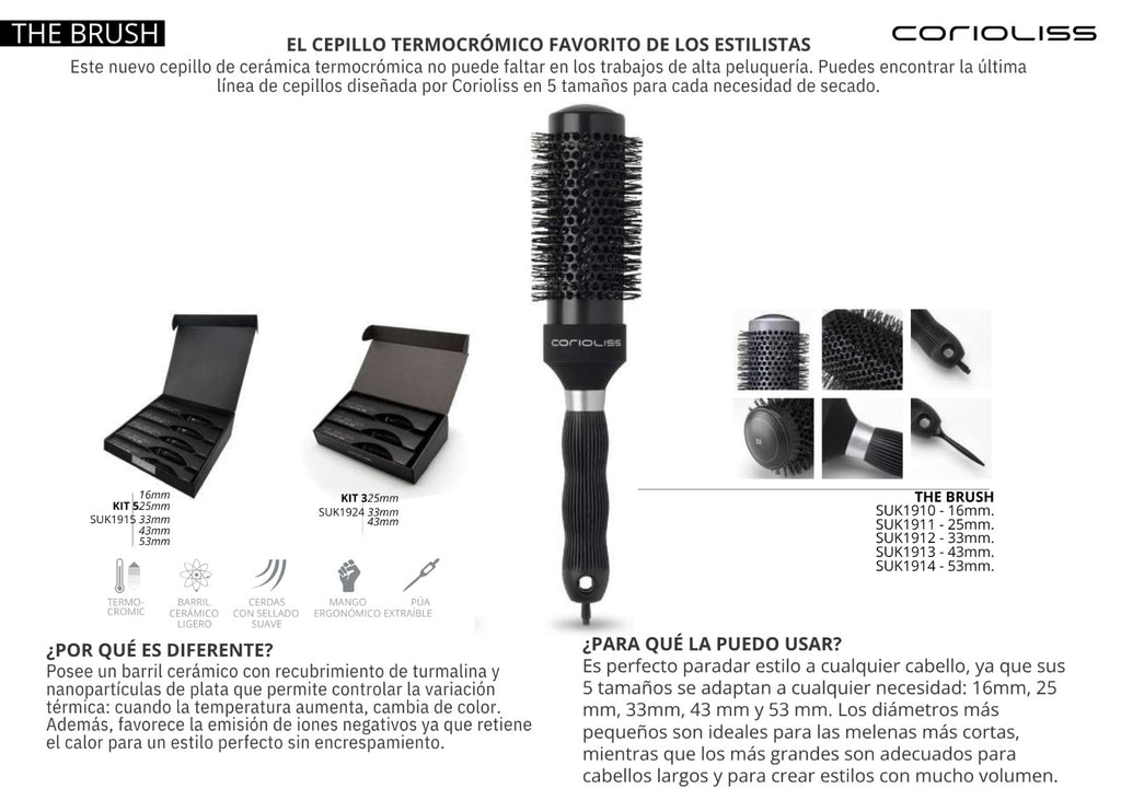 Kit de 5 Cepillos Técnicos Cerámica Corioliss