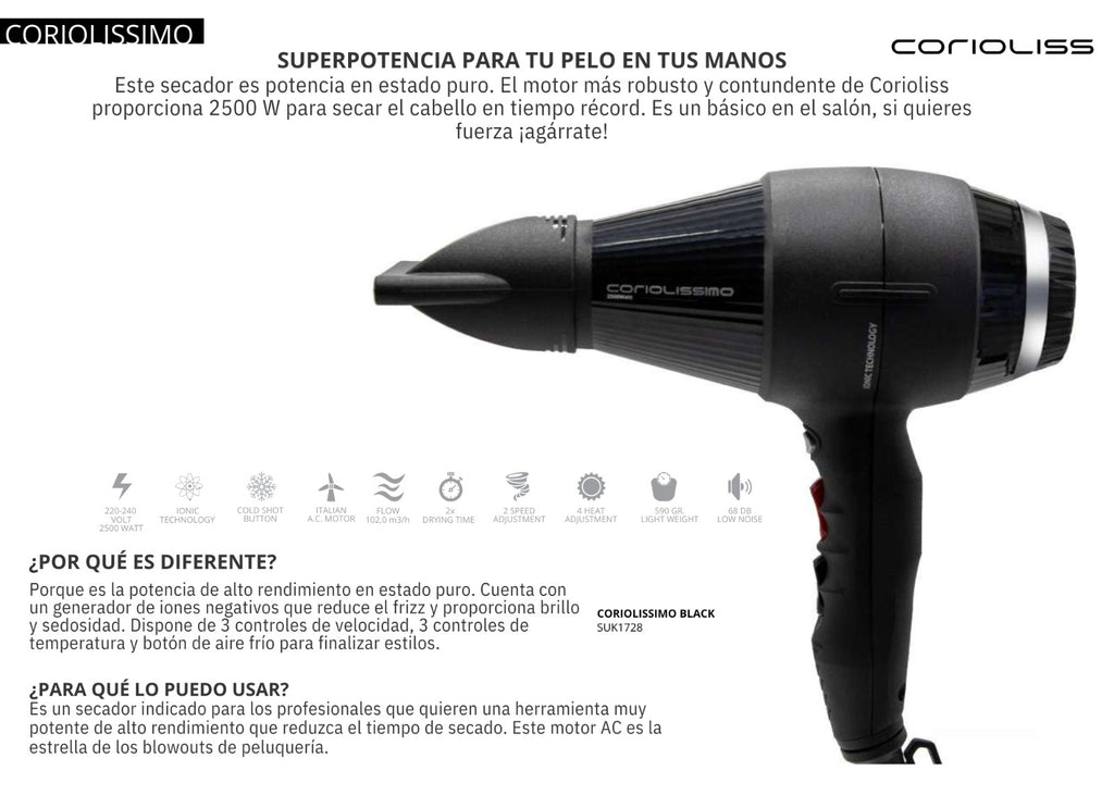 Secador Coriolissimo Corioliss