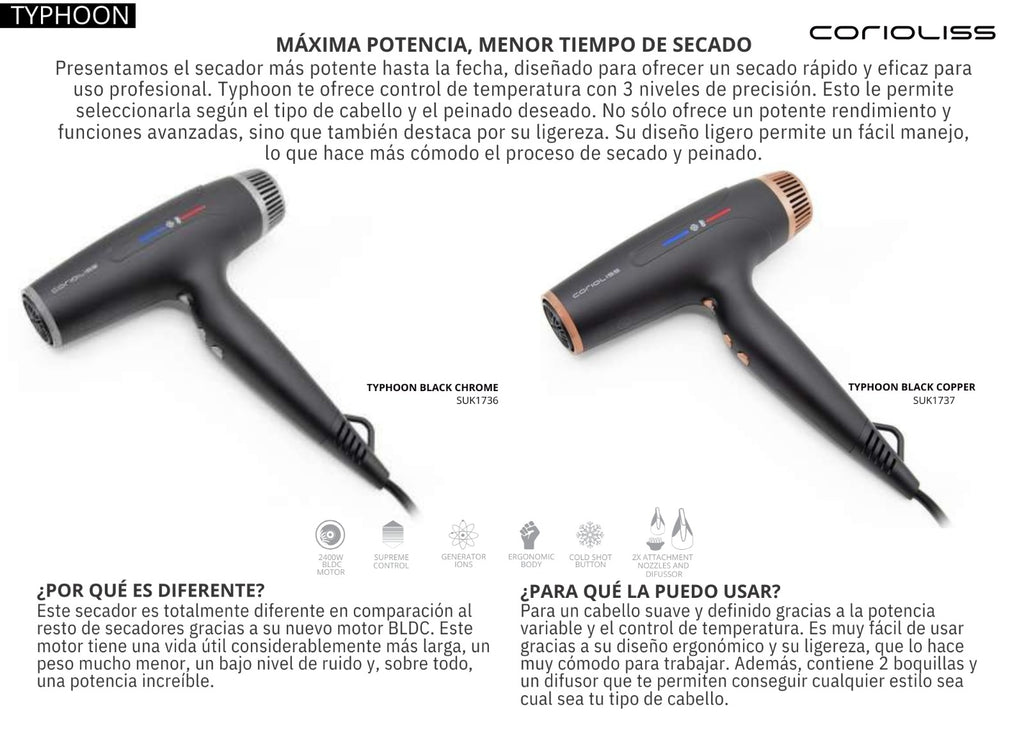 Secador Typhoon Corioliss