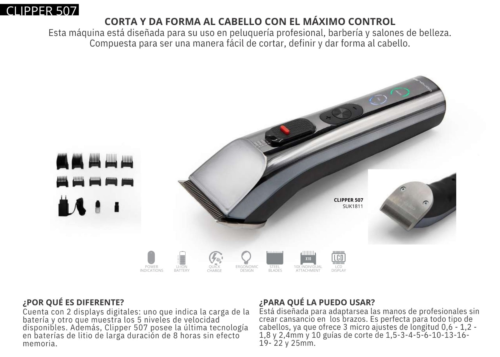 Máquina de corte Clipper 507 Corioliss