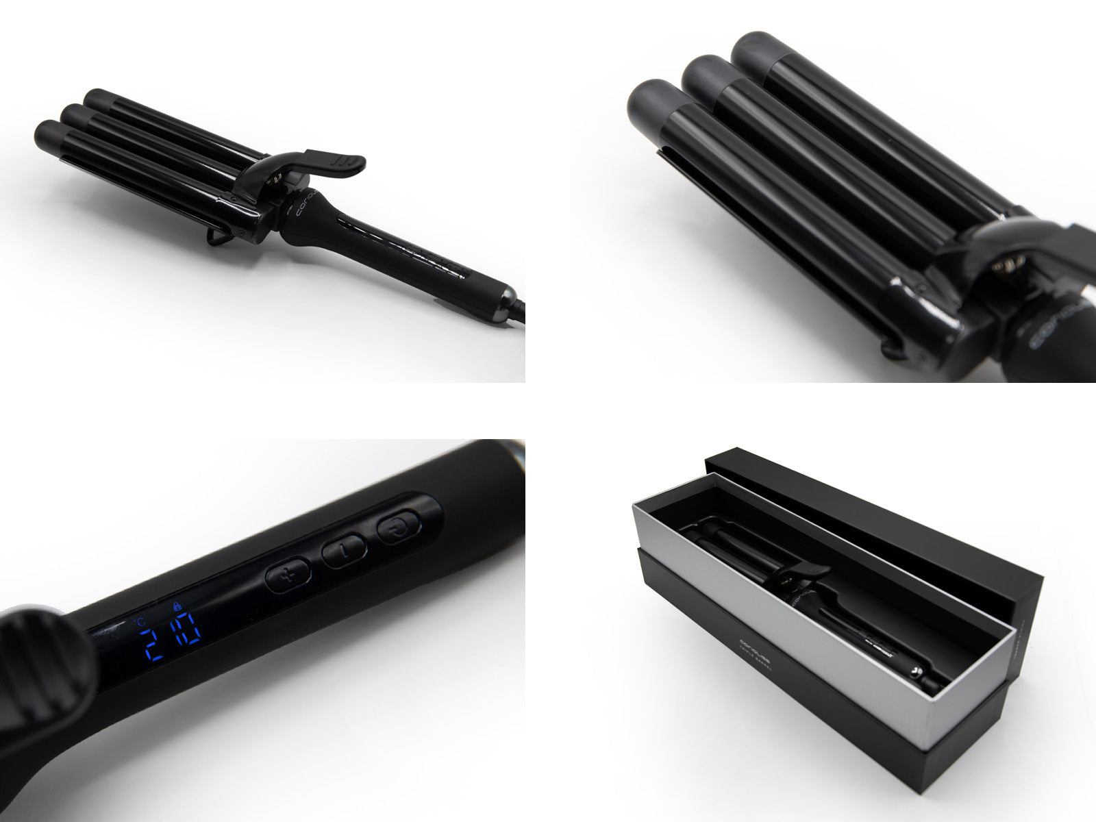 Rizador Triple Barrel Corioliss